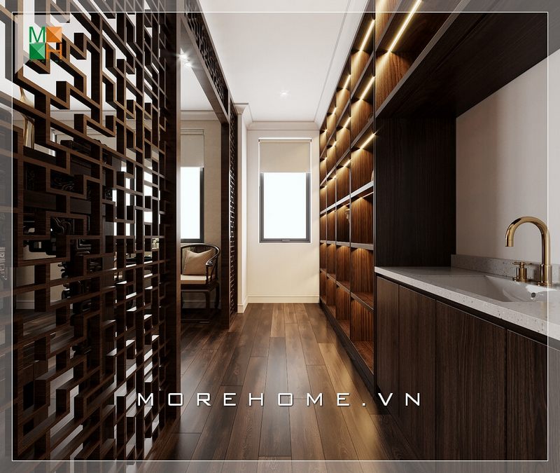Ấn tượng với không gian bày kệ trang trí hiện đại và sang trọng dành cho chung cư, nhà phố, biệt thự