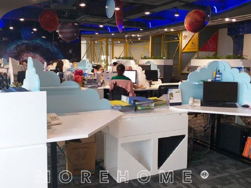 Hình ảnh thi công nội thất gỗ công nghiệp chất lượng cho văn phòng công ty Nhật Bản