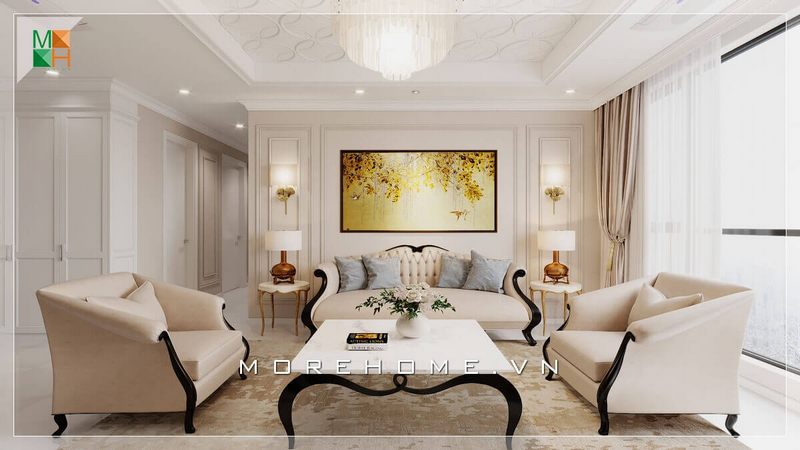 Tạo ra một phong cách tân cổ điển sang trọng, tinh tế cho thiết kế nội thất của các căn hộ chung cư, biệt thự, nhà phố.