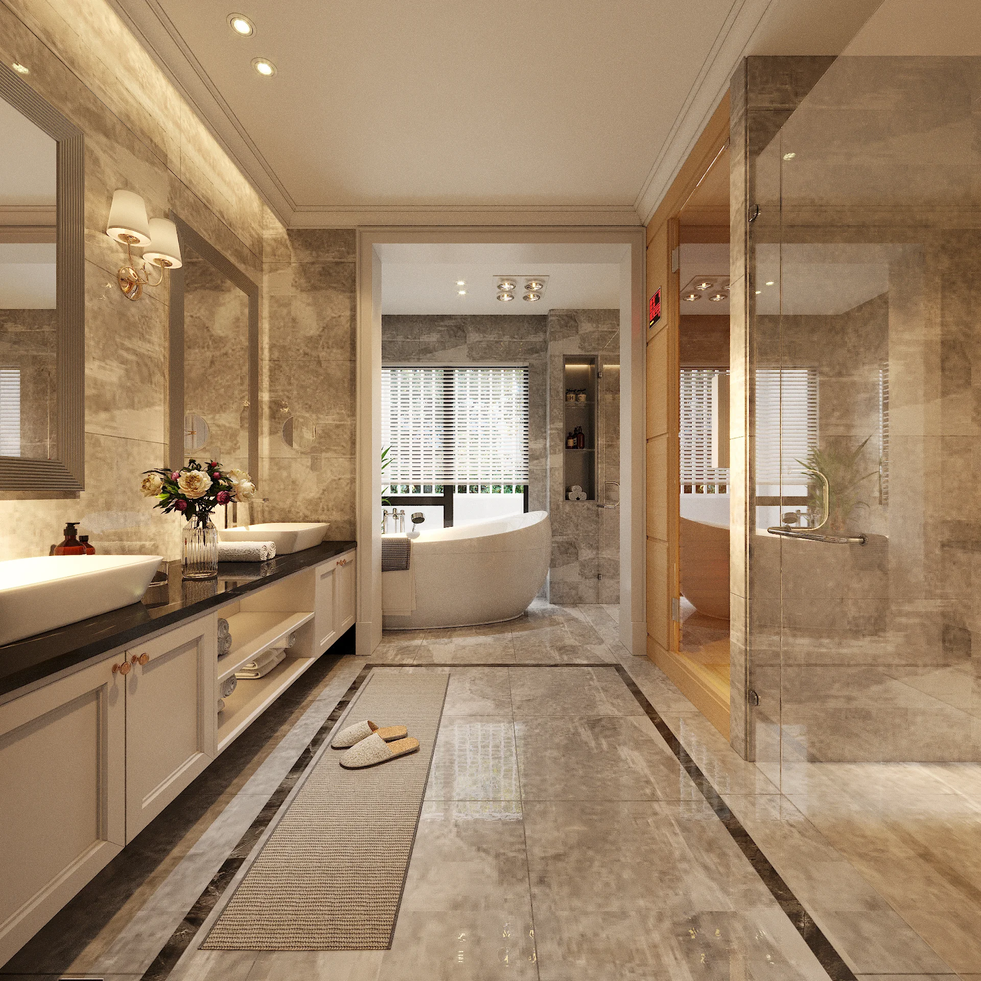 Đá solid surface
liền mạch mép chậu